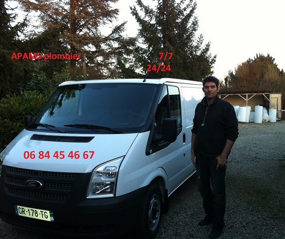 Apams Camion plomberie Ecully Camion David MARTIN, plombier à Ecully